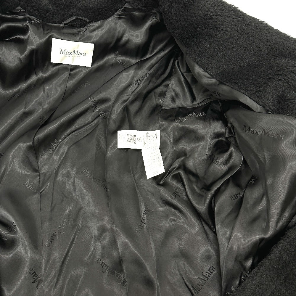 MAX MARA 2521016052 テディベア アパレル ロングコート アルパカ レディース ブラック