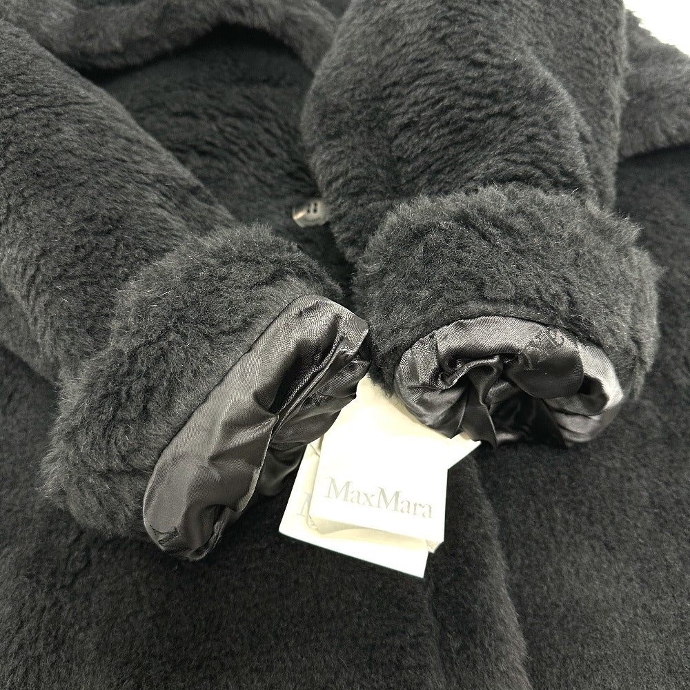 MAX MARA 2521016052 テディベア アパレル ロングコート アルパカ レディース ブラック