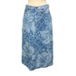 MAX MARA 23510601396 Weekend Hibiscus pattern Midi-length denim skirt cotton blue Used