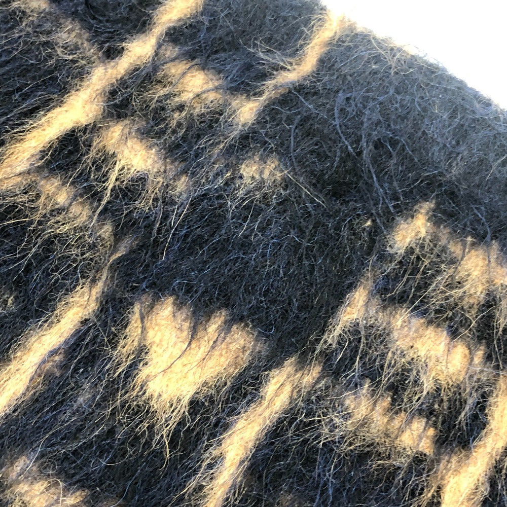 MAX MARA S Max Mara Knee-length shaggy skirt, apparel bottoms skirt alpaca Brown/Black Used