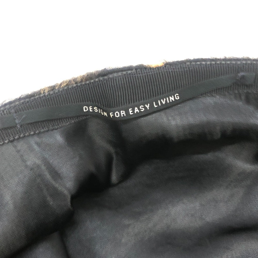 MAX MARA S Max Mara Knee-length shaggy skirt, apparel bottoms skirt alpaca Brown/Black Used