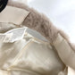 MAX MARA ファー モコモコ テディ teddy 帽子 キャップ帽 ベースボール キャップ ウール レディース ベージュ - brandshop-reference