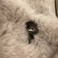 MAX MARA 25247361926 Petalo Teddy Bear Cape, Hooded Poncho, Alpaca, Women's, Gray-Beige