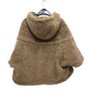 MAX MARA 25247361826 Petalo Teddy Bear Cape Apparel Outerwear Hooded Apparel Poncho Alpaca Women's Brown