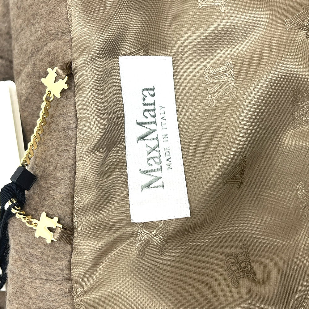 MAX MARA 25247361826 Petalo Teddy Bear Cape Apparel Outerwear Hooded Apparel Poncho Alpaca Women's Brown