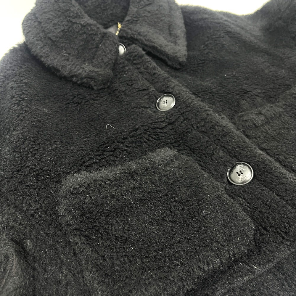 MAX MARA 2524736062 Teddy Bear New Teurelzo Teddy Cape Apparel Poncho Alpaca Ladies Black