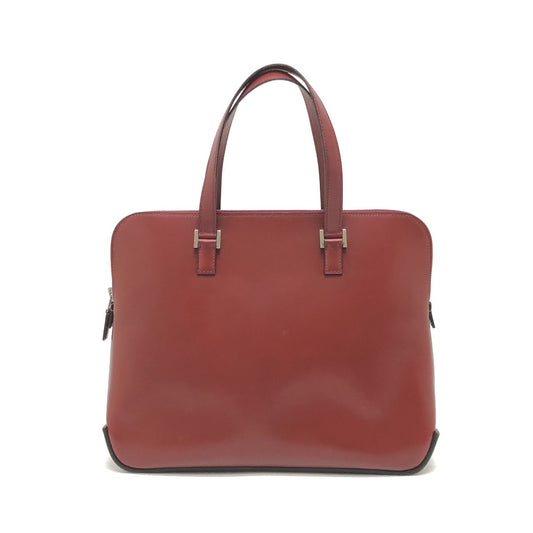 HERMES エスカパーダ ビジネス トートバック カバン バック トートバッグ ボックスカーフ ユニセックス ボルドー ワインレッド