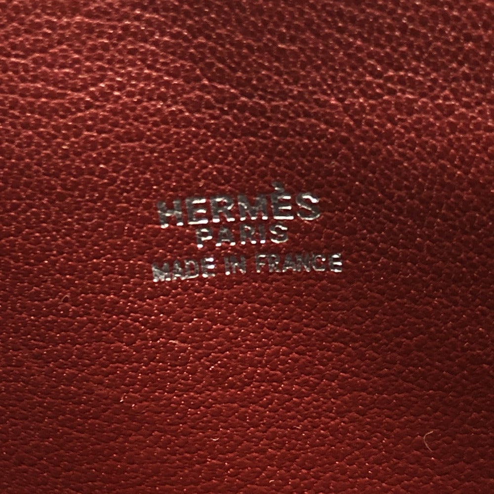 HERMES エスカパーダ ビジネス トートバック カバン バック トートバッグ ボックスカーフ ユニセックス ボルドー ワインレッド