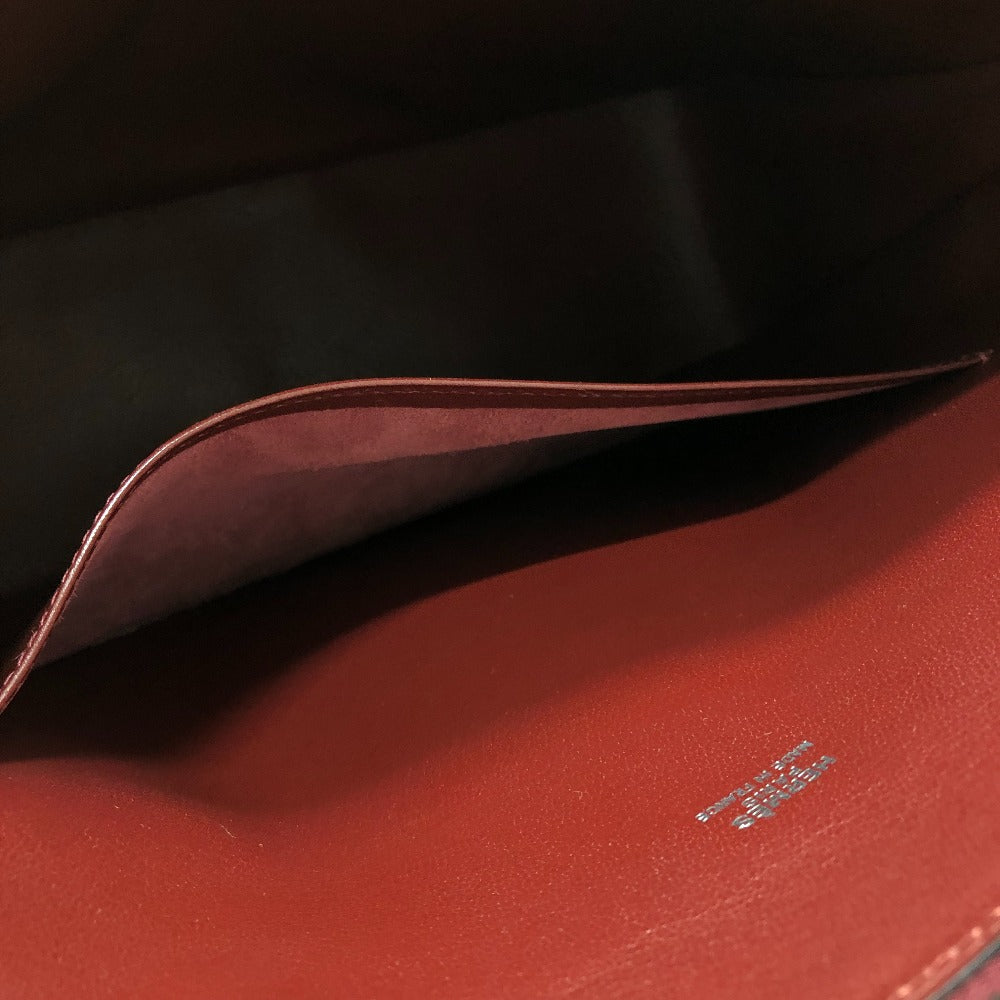 HERMES エスカパーダ ビジネス トートバック カバン バック トートバッグ ボックスカーフ ユニセックス ボルドー ワインレッド