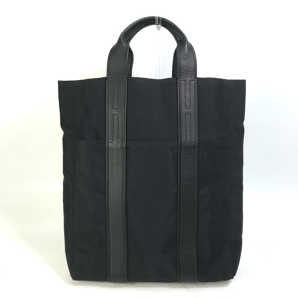 HERMES Acapulco Cabas MM Handbag/Tote Bag Nylon Women's Black