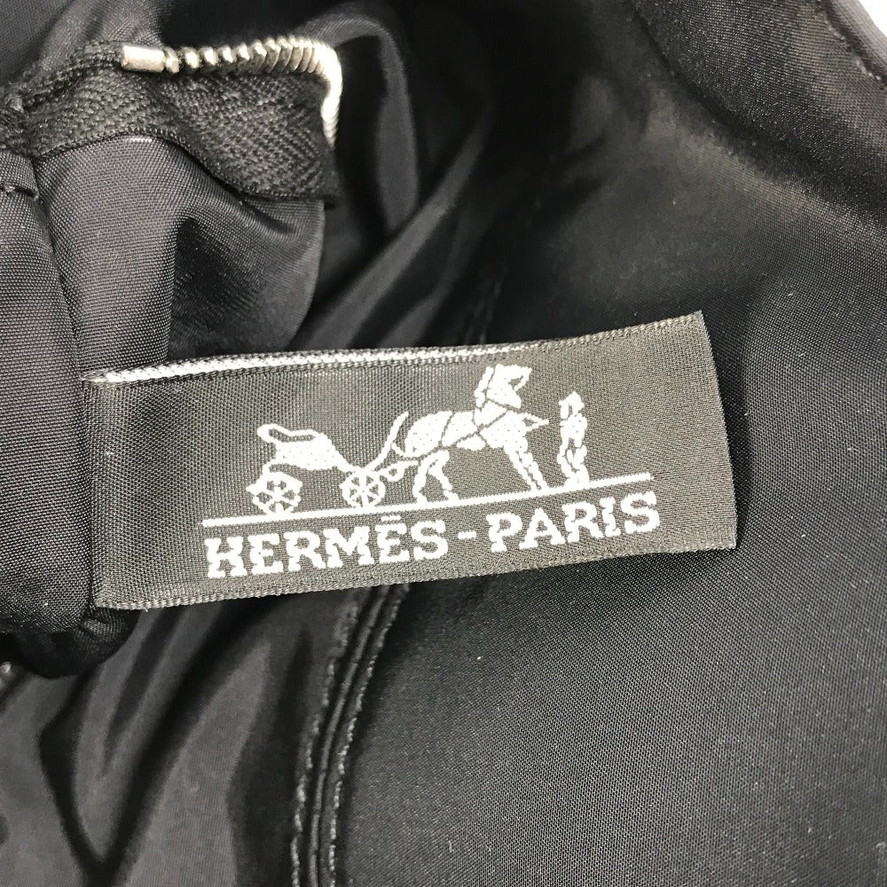 HERMES Acapulco Cabas MM Handbag/Tote Bag Nylon Women's Black