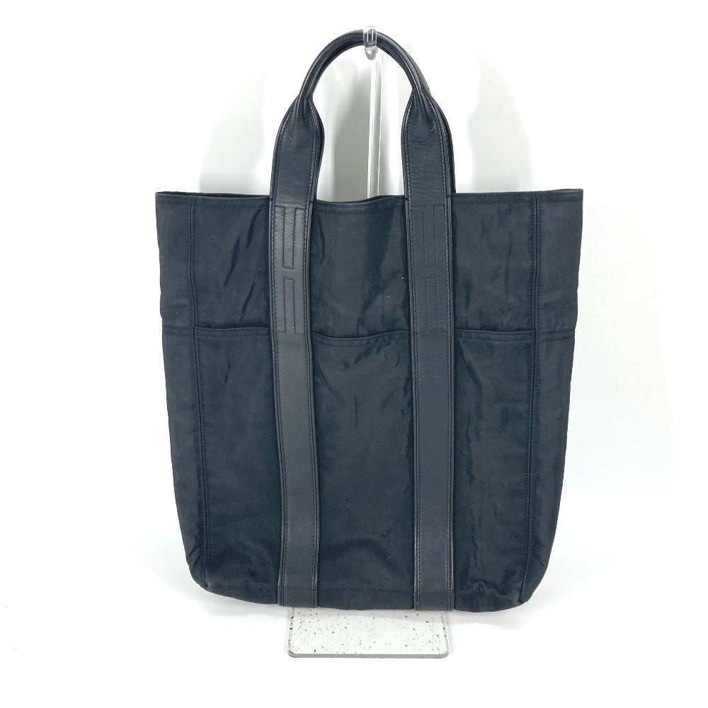 HERMES 縦型 ショルダーバッグ カバン アカプルコカバスMM トートバッグ ナイロン レディース ブラック