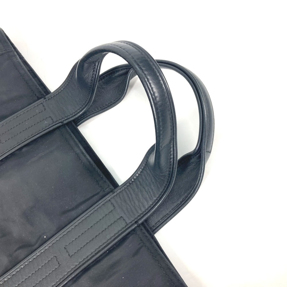 HERMES 縦型 ショルダーバッグ カバン アカプルコカバスMM トートバッグ ナイロン レディース ブラック