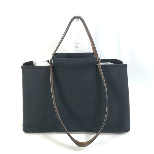 HERMES ハンドバッグ カバックエランPM 2WAYバッグ ショルダーバッグ 肩掛け トートバッグ トワルオフィシェ/レザー レディース ブラック