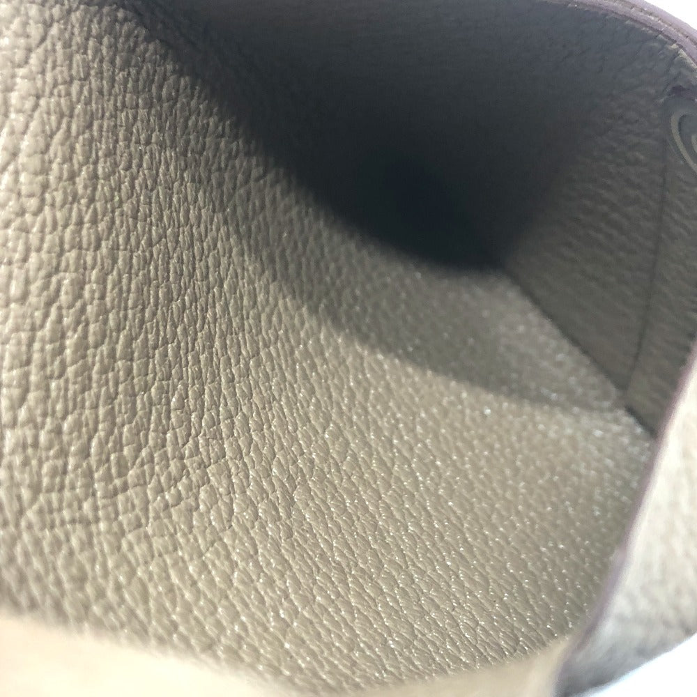 HERMES バスティア 小銭入れ 財布 ウォレット コインケース シェーブル レディース エトゥープ ベージュ