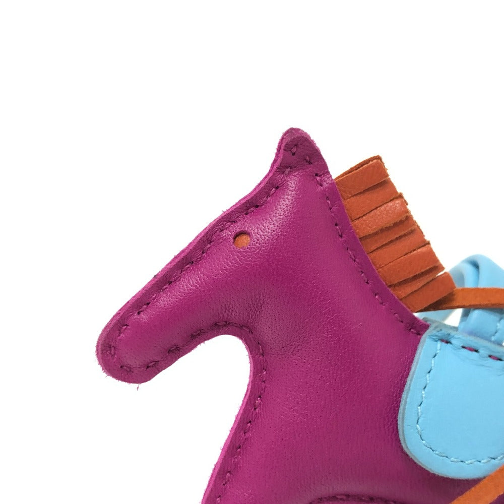 HERMES Rodeo PM Keychain, Rodeo PM Charm, Bag Charm, Anjo Milo, Women's, Rose Purple, Carnelian, Celeste Purple