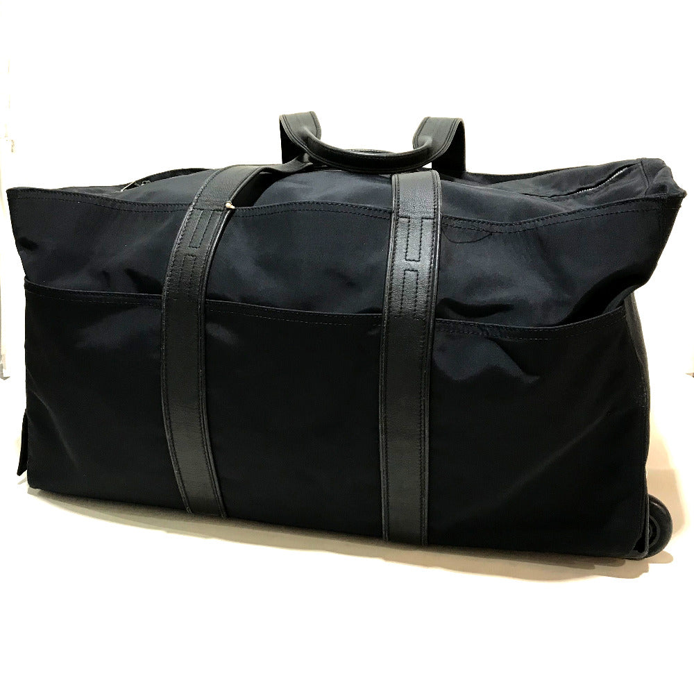 HERMES 2WAY アカプルコ カバン メンズ レディース キャリーバッグ ナイロン/レザー ユニセックス ブラック