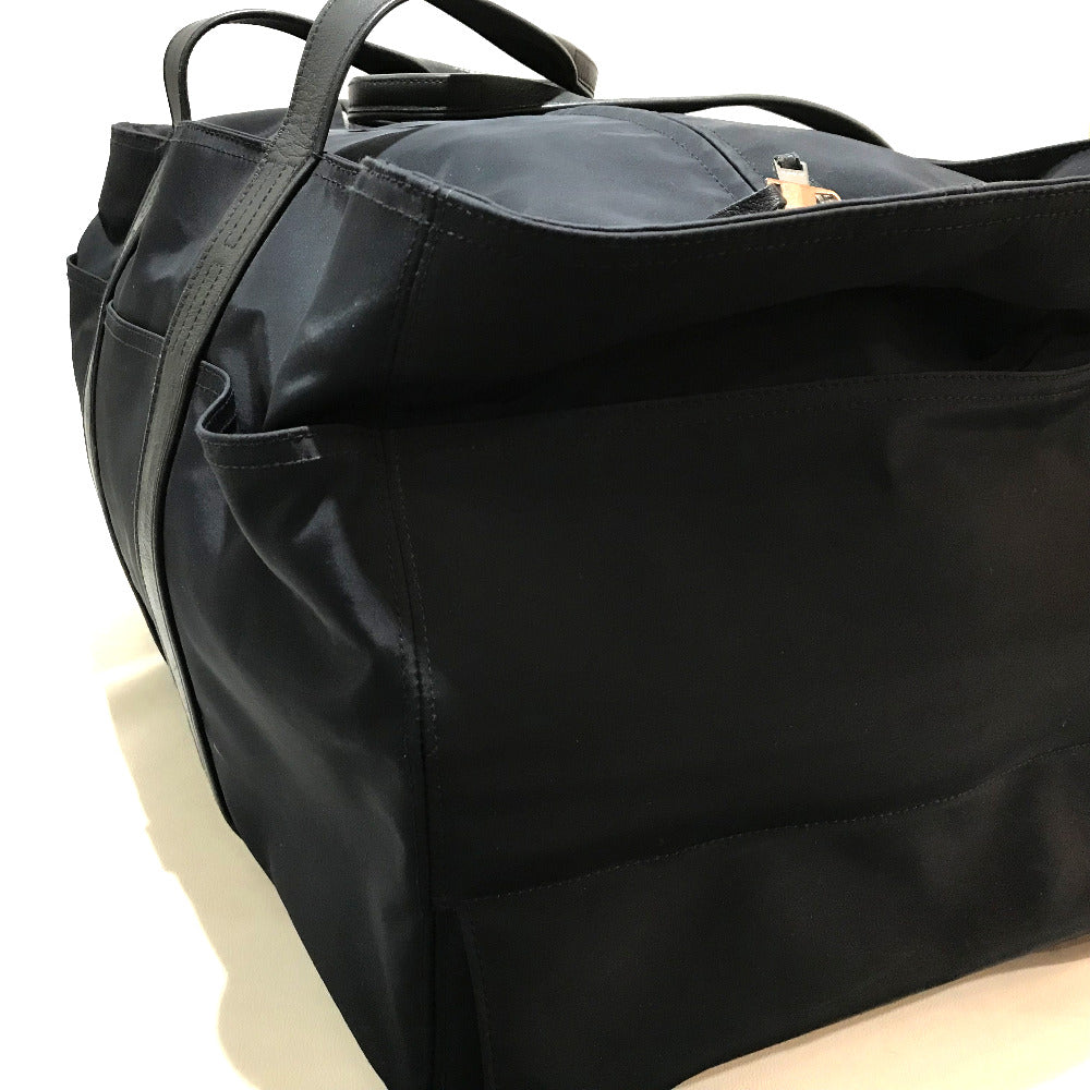 HERMES 2WAY アカプルコ カバン メンズ レディース キャリーバッグ ナイロン/レザー ユニセックス ブラック