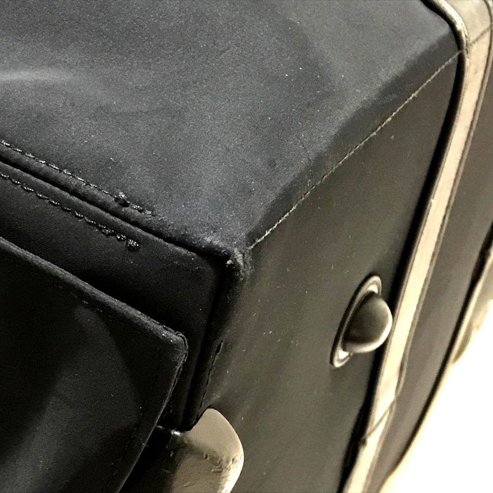 HERMES 2WAY アカプルコ カバン メンズ レディース キャリーバッグ ナイロン/レザー ユニセックス ブラック