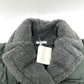 MAX MARA 149603266 Women's FRISIA Teddy Long Coat with QR Code, Fur and Down, Polyester, Dark Gray