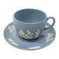 WEDGWOOD Jasper Dinnerware Cup & Saucer Teacup Ceramic Unisex Blue