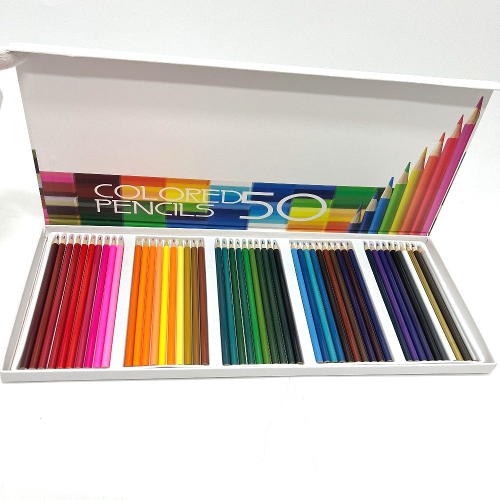 MegArt Colored 50色 色鉛筆 色鉛筆 雑貨 ウッド ユニセックス マルチカラー