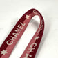 CHANEL 01P ロゴ ネックストラップ アクセサリー ストラップ キャンバス レディース ピンク