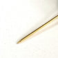 CHANEL Coco Mark Clear Lava Circle Pin Brooch 93A, Metal, Women's, Gold