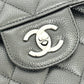 CHANEL A58600 CC ココマーク ロゴ デカマトラッセ30 Wフラップ デカマト チェーンバッグ カバン 斜め掛け Wチェーン ショルダーバッグ キャビアスキン レディース ブラック