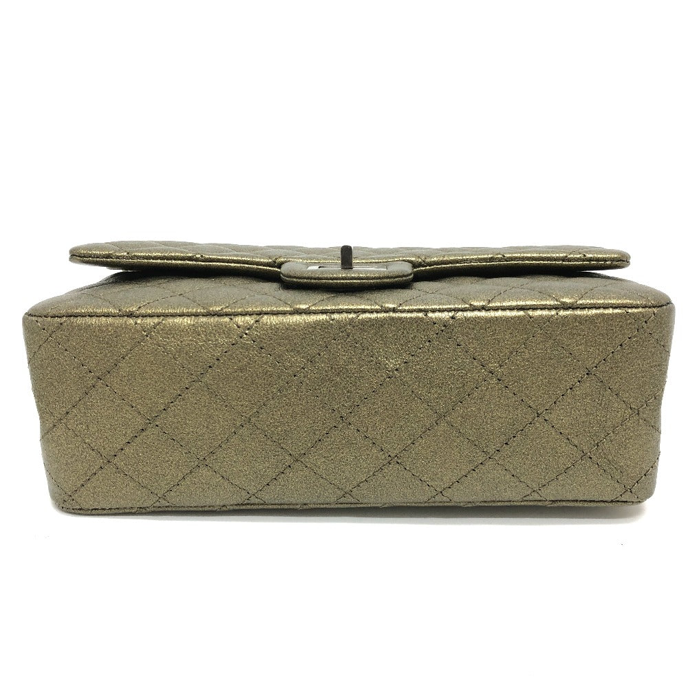CHANEL Matelasse 2.55 Hardware Quilted Matelasse25 Matelasse 25 Shoulder bag Double Chain Shoulder bag Bag Crossbody bag Shoulder Bag Calfskin BronzeGold Gold/SilverHardware Used
