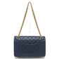 CHANEL マトラッセ マトラッセ ダブルフラップ 2.55金具 カバン 肩掛けバッグ 斜め掛けバッグ ショルダーバッグ レザー レディース ネイビー
