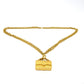 CHANEL Bag-Shaped Motif Matelasse Bag Vintage Pendant Necklace GP Women's Gold