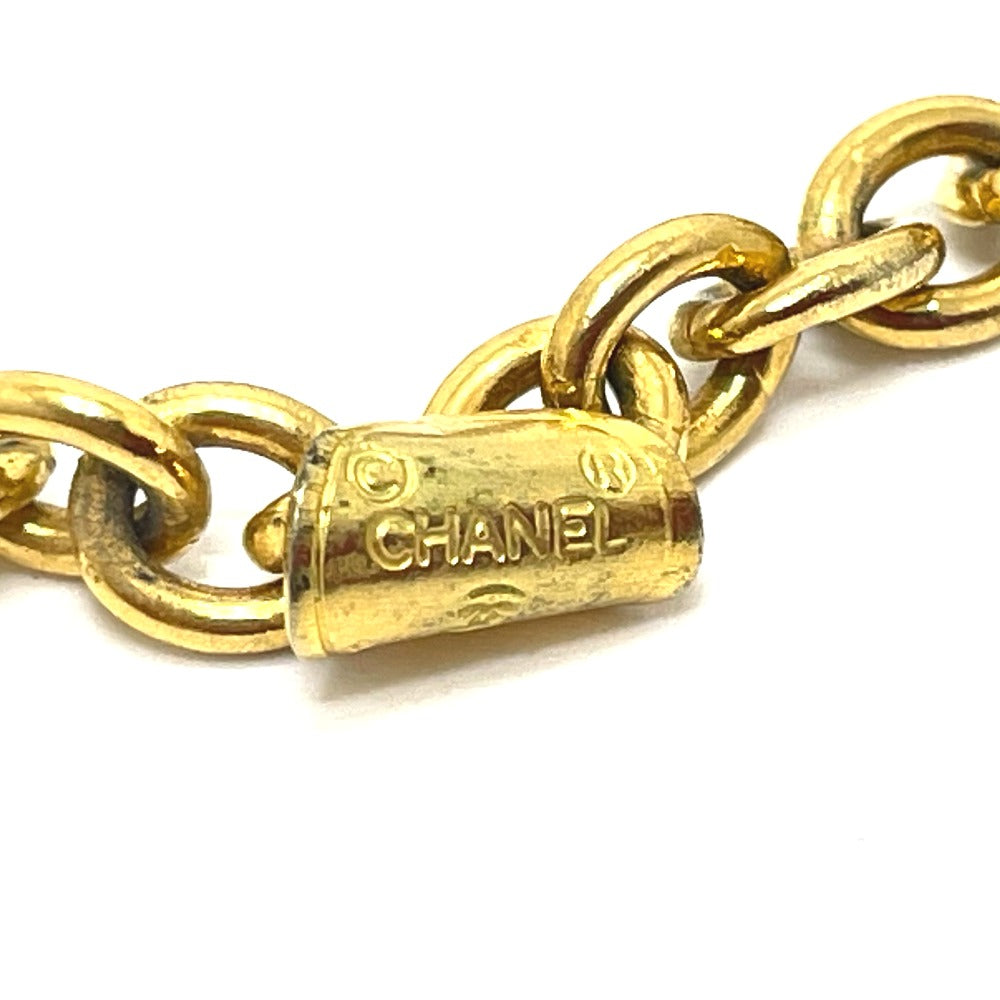 CHANEL Bag-Shaped Motif Matelasse Bag Vintage Pendant Necklace GP Women's Gold