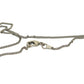 CHANEL 07P Coco Mark Padlock Cadena Heart Key Chain Accessory Necklace Metal Women's Silver
