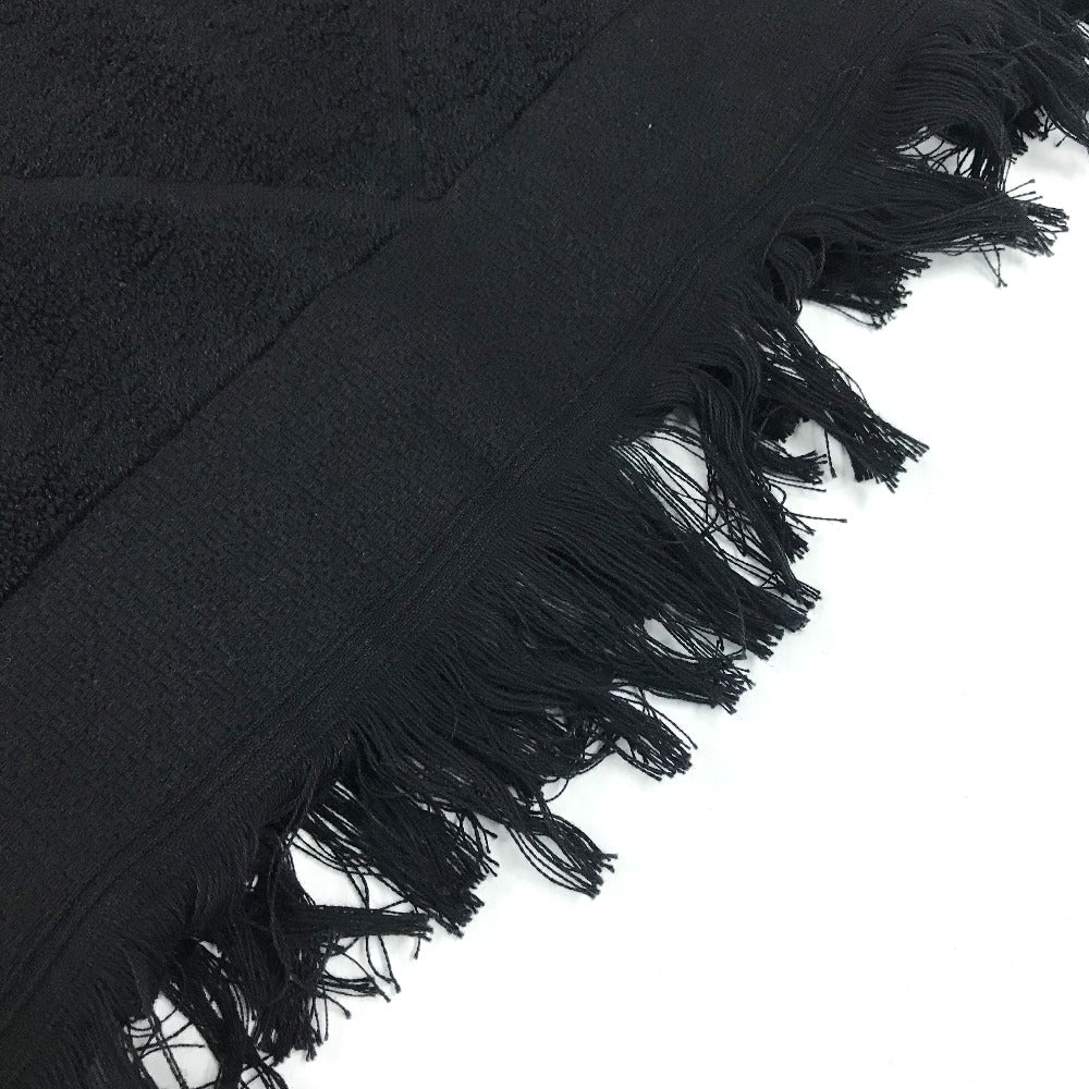 CHANEL Coco Mark CC Logo Matelasse Quilted Large Bath Towel, Cotton, Women's, Black