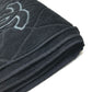 CHANEL Coco Mark CC Logo Matelasse Quilted Large Bath Towel, Cotton, Women's, Black