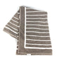 CHANEL Logo Stripe CC Coco Mark Bath Towel, Interior Throw, Blanket, Towel, Cotton, Women's, Gray