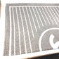 CHANEL Logo Stripe CC Coco Mark Bath Towel, Interior Throw, Blanket, Towel, Cotton, Women's, Gray