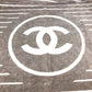 CHANEL Logo Stripe CC Coco Mark Bath Towel, Interior Throw, Blanket, Towel, Cotton, Women's, Gray