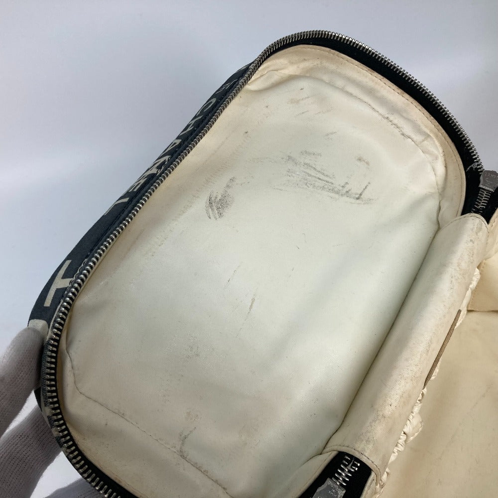 CHANEL バイシーライン バニティバッグ 2WAY ショルダーバッグ カバン 肩掛け ハンドバッグ キャンバス レディース ブラック