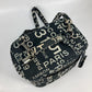 CHANEL バイシーライン バニティバッグ 2WAY ショルダーバッグ カバン 肩掛け ハンドバッグ キャンバス レディース ブラック