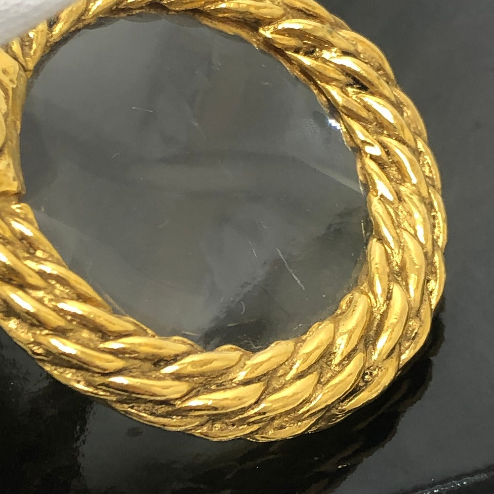 CHANEL ヴィンテージ ルーペ チェーン アクセサリー チャーム付き チェーン ネックレス メタル レディース ゴールド