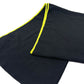 CHANEL Sport CC Coco Mark Scarf, Wool/Cashmere, Unisex, Black/Fluorescent Green