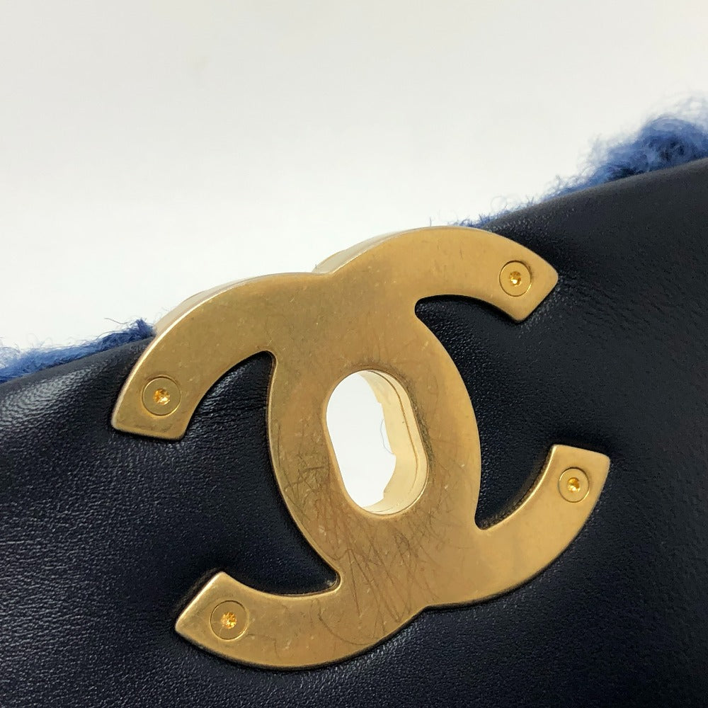 CHANEL ムートン マトラッセ CHANEL19 2トーンチェーン 2WAYバッグ カバン バッグ ショルダーバッグ ハンドバック 斜め掛け ショルダーバッグ ムートン レディース ブルー