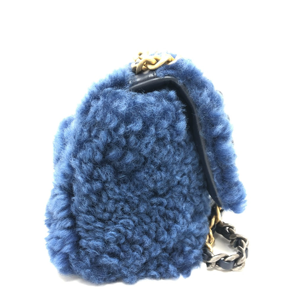 CHANEL ムートン マトラッセ CHANEL19 2トーンチェーン 2WAYバッグ カバン バッグ ショルダーバッグ ハンドバック 斜め掛け ショルダーバッグ ムートン レディース ブルー