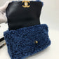 CHANEL ムートン マトラッセ CHANEL19 2トーンチェーン 2WAYバッグ カバン バッグ ショルダーバッグ ハンドバック 斜め掛け ショルダーバッグ ムートン レディース ブルー