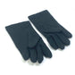 CHANEL CC Coco Mark Gloves, Silk, Women's, Black