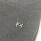 CHANEL CC Coco Mark Gloves, Silk, Women's, Black