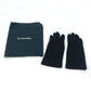 CHANEL CC Coco Mark Gloves, Silk, Women's, Black