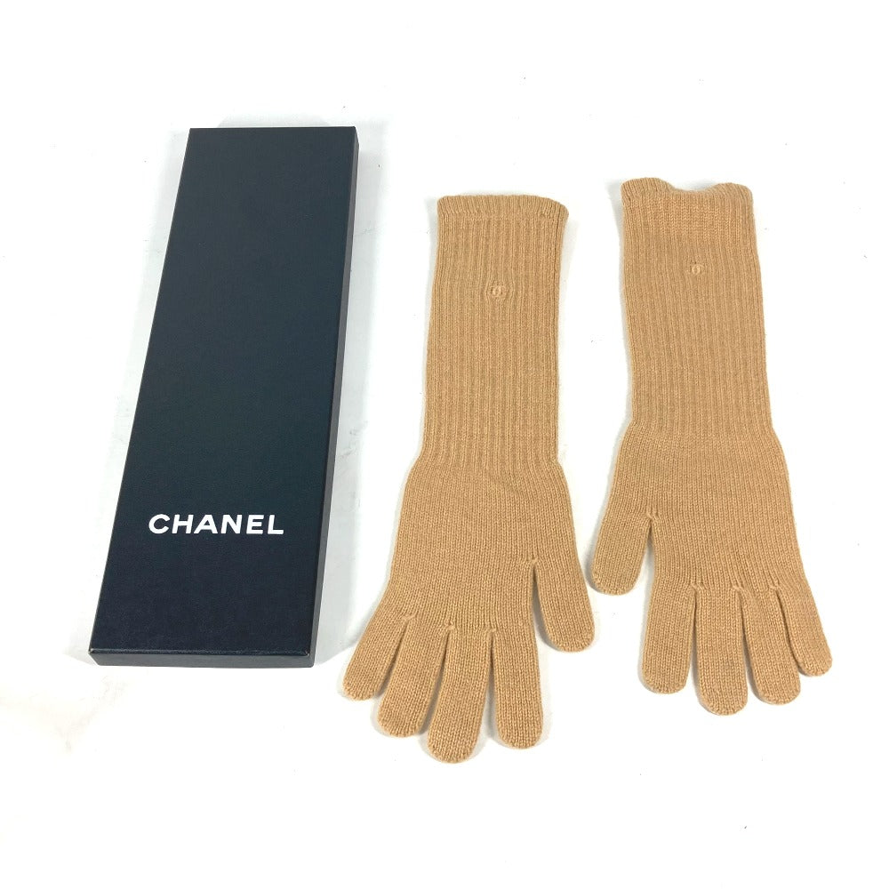 CHANEL CC ココマーク ロンググローブ 手袋 カシミヤ レディース ベージュ - brandshop-reference
